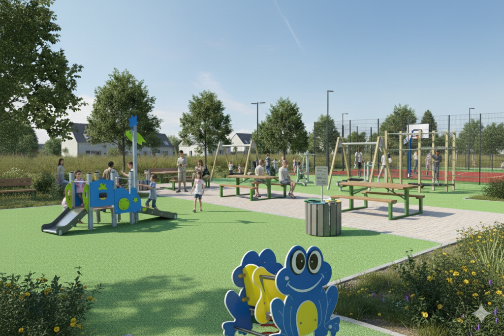 aire de convivialité intergénérationnelle