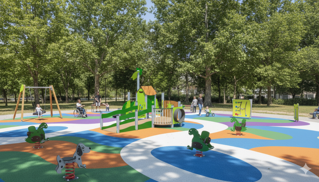 Aire de Jeux pour tous - Aire de jeux inclusive 2