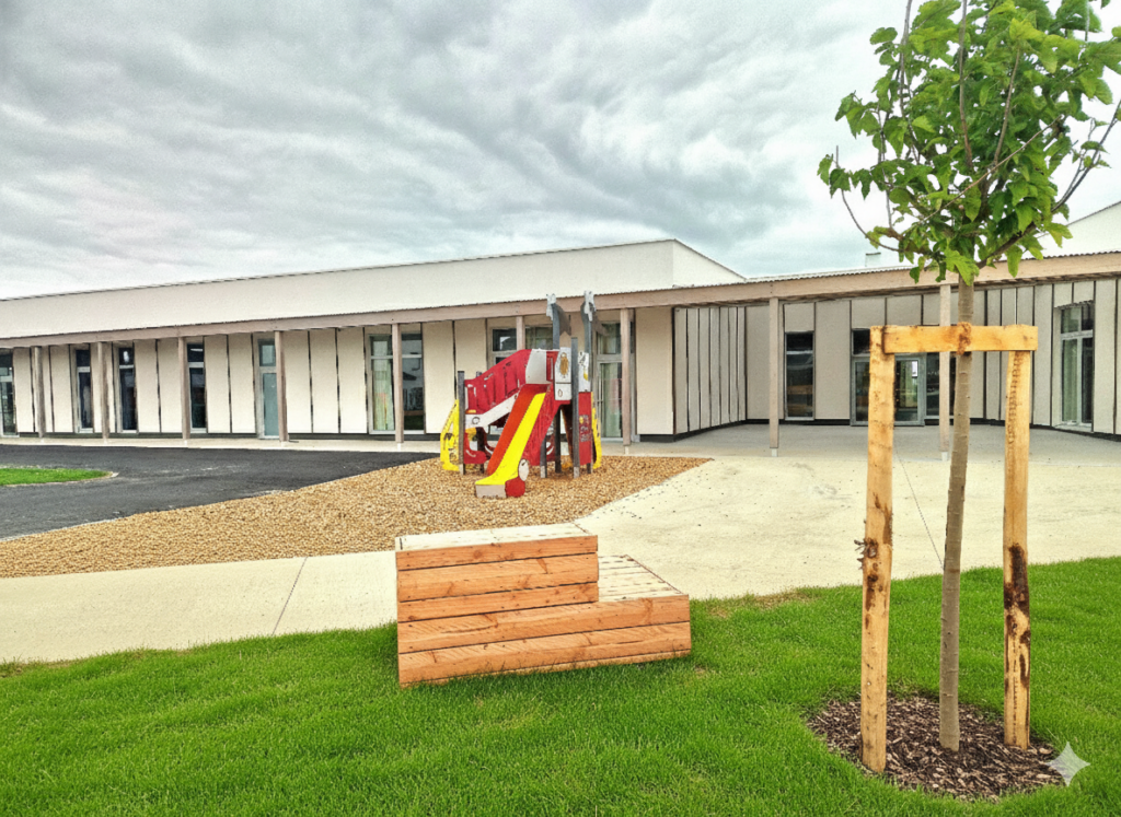 Cour d'école végétalisée