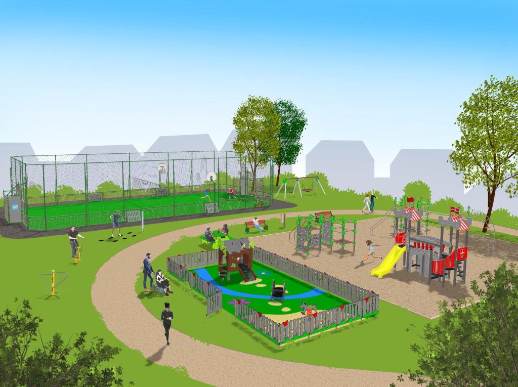 Aire de jeux intergénérationnelle et conviviale 