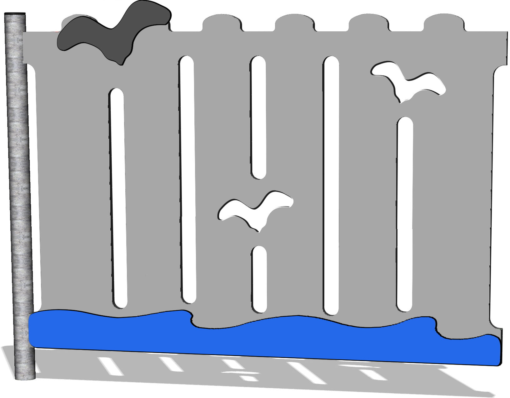 ACC-2-Clôture-ciel-aire-jeux-enfants-parcs-écoles-oiseau-bleu