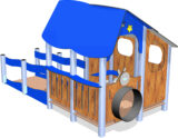 KKS1398-CABANE-PMR-INCLUSIVE-rampe-acces-faureuil-roulant-bleu-visuel-3D