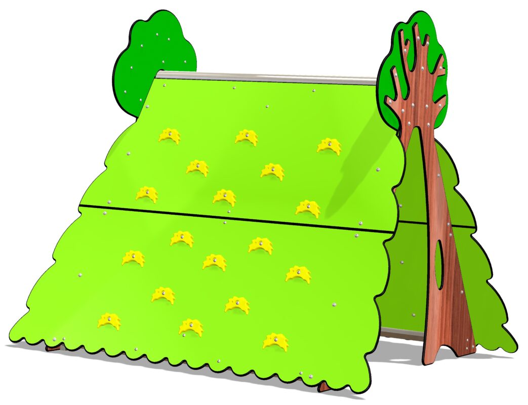 Maisonnette de jeux extérieure thématique nature pour école et parc public