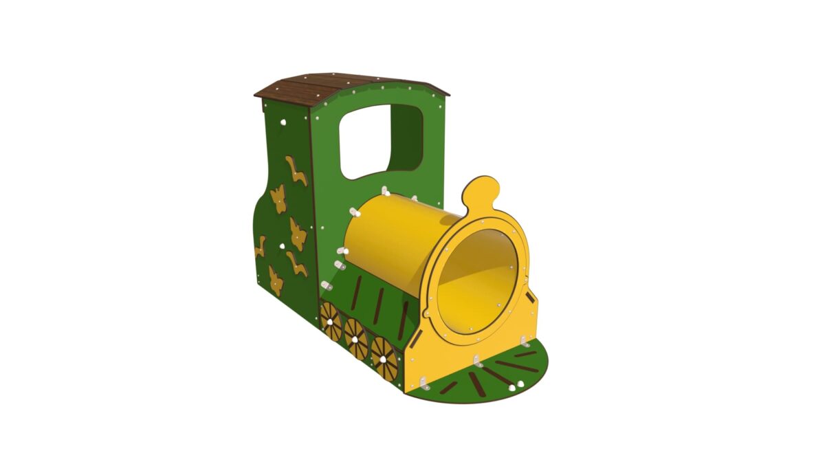 MLE-TRAIN-locomotive-vert-jaune-Lorient Express-visuel3D-Natura-Recto