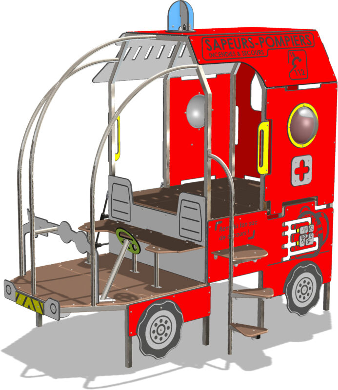 MPP2-Pin-Pon-véhicule-camion-pompier-rouge-enfants-aire-jeu-visuel3D-Verso