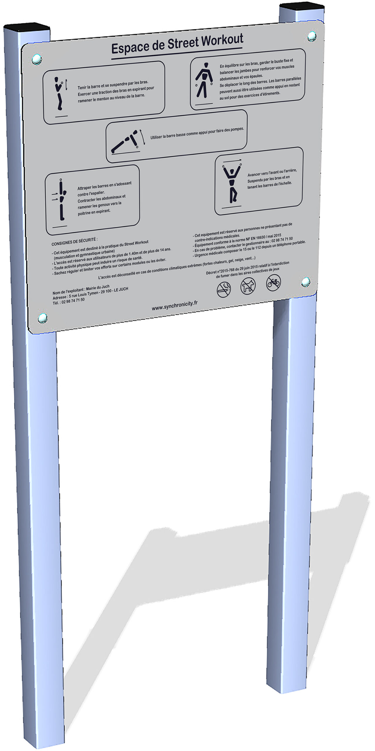 Psw Panneau D'information Street Workout