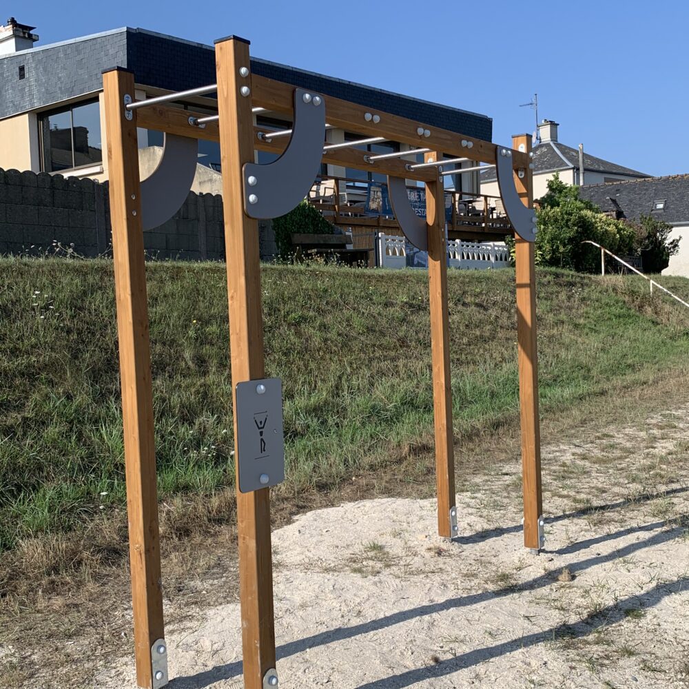 Pw2 Espalier Parcours Sante Echelle Horizontale Musculation Gainage Grip Vivier Sur Mer 35