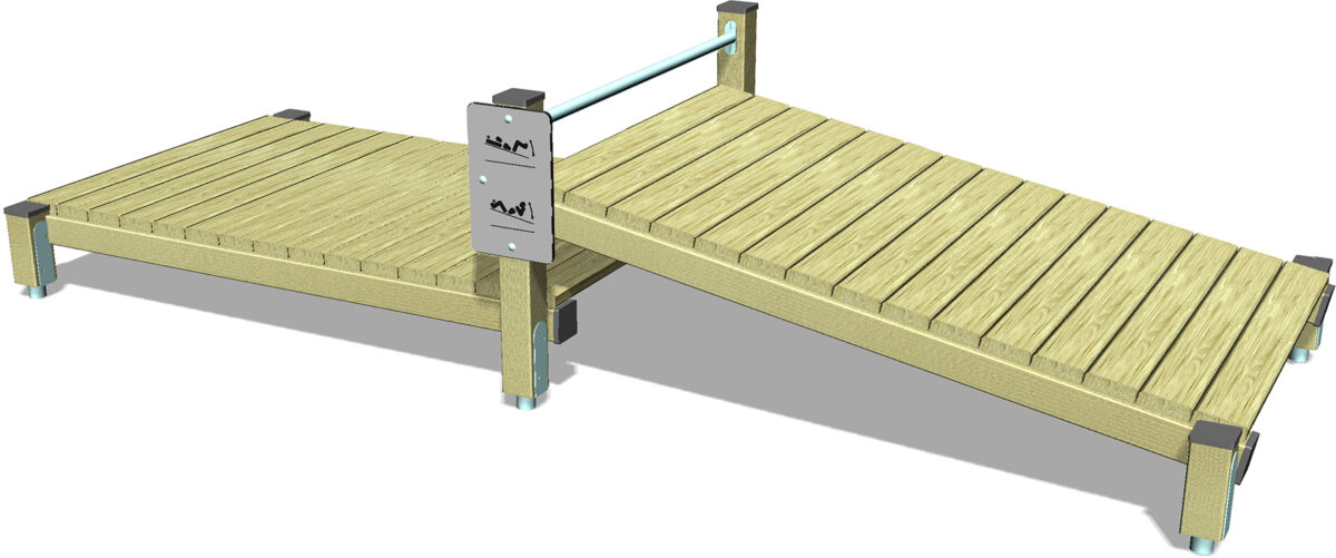 Pw8 Banc à Abdos Double Bois