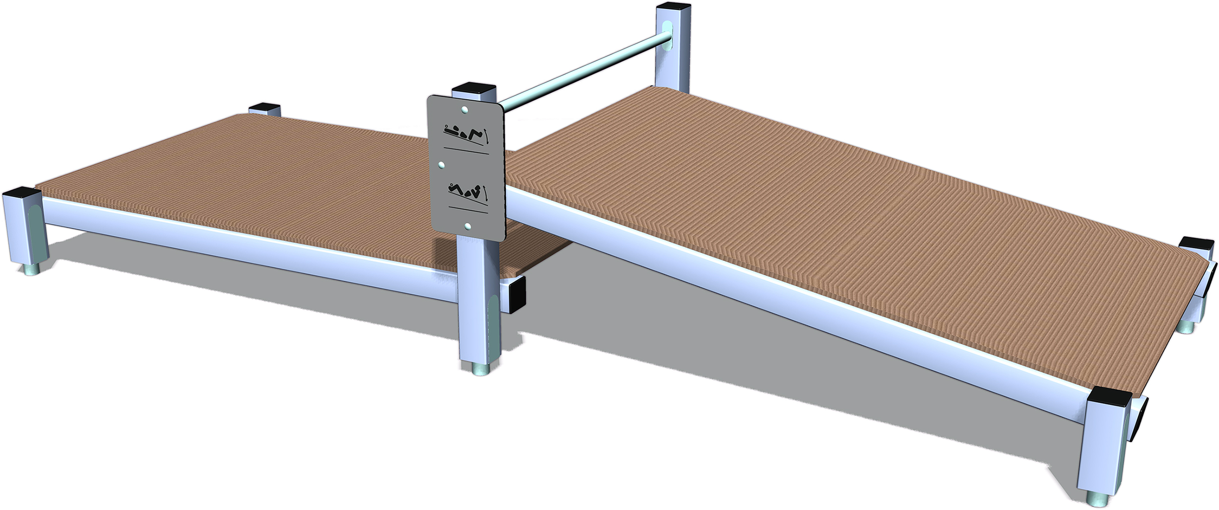 Pw8 Banc à Abdos Double Pa Hpl