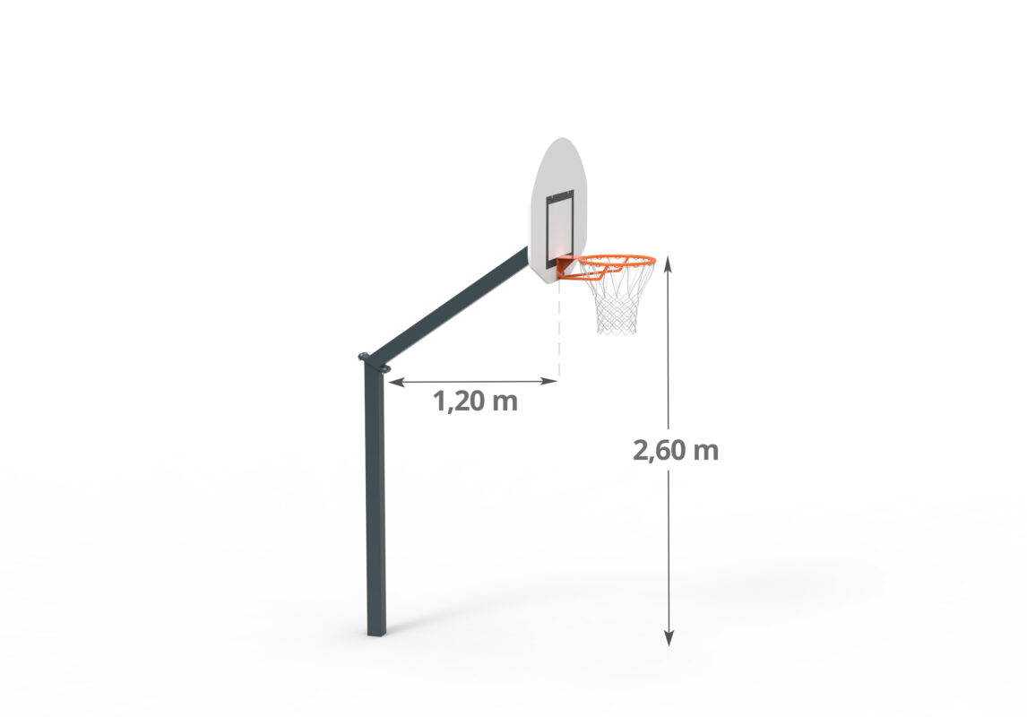 2 Parties 260 Dimensions Scellement Direct Panneau Demi Lune