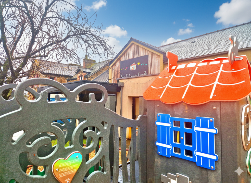 Structure Jeux Recycle Cabane Escalade Cornillé(37)