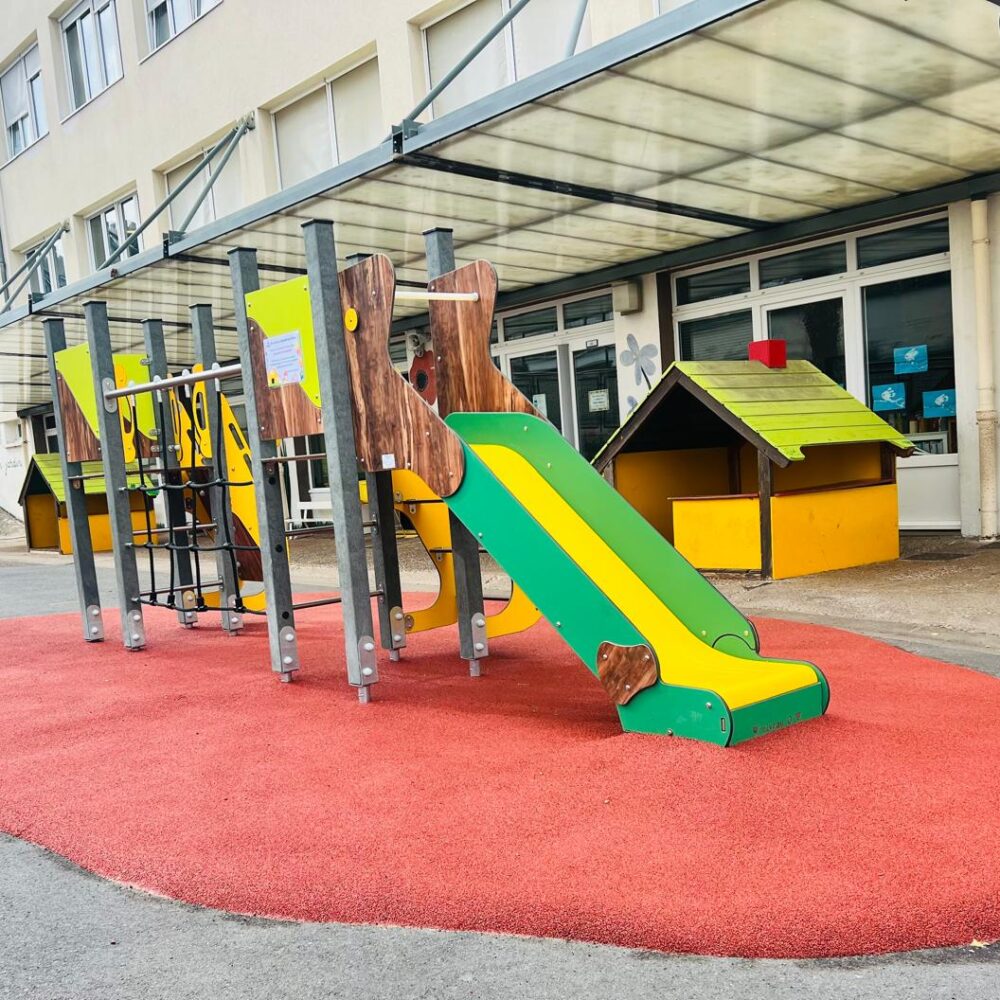 Kks 983 Violette Structure Jeux Toboggan Escalade Glisse Filet Echelon Caen 14 Pr Hpl Natura Photo 6