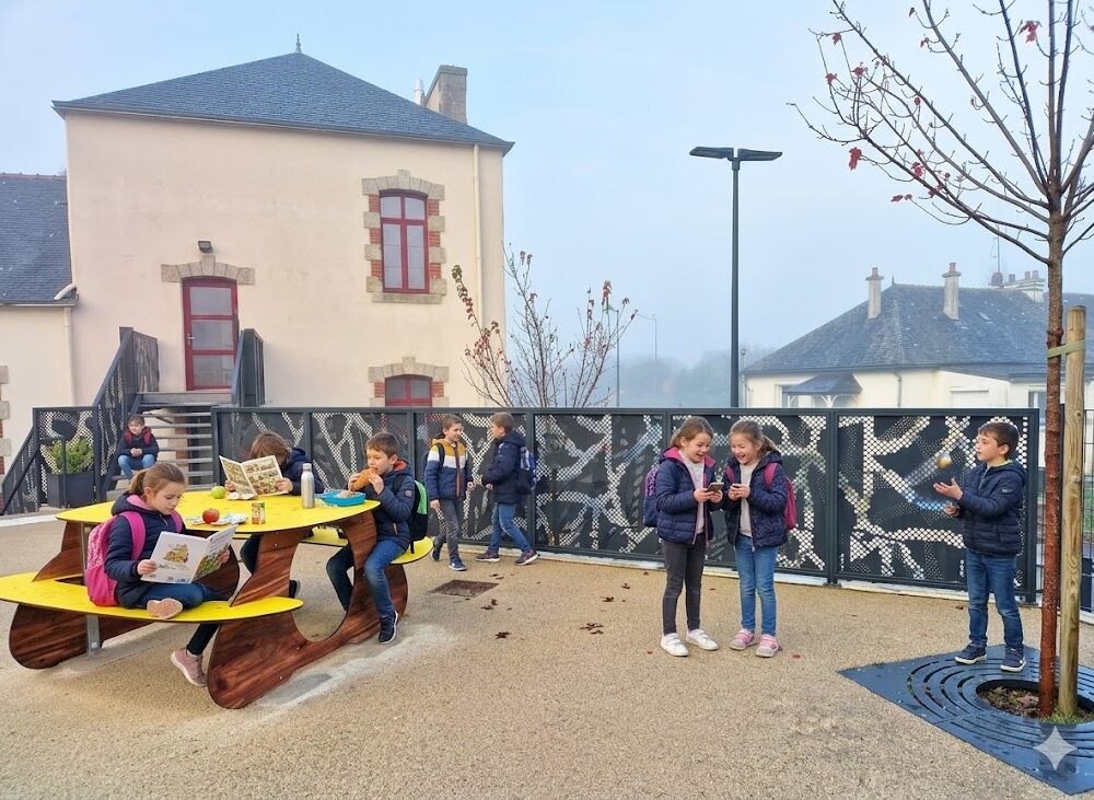 Table Dejeuner Cour Recreation