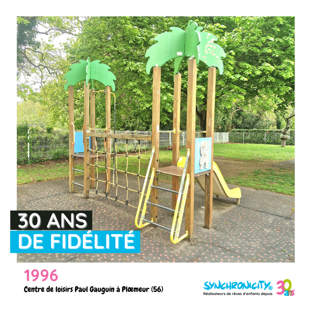 Aire de jeux bois Ploemeur 1996