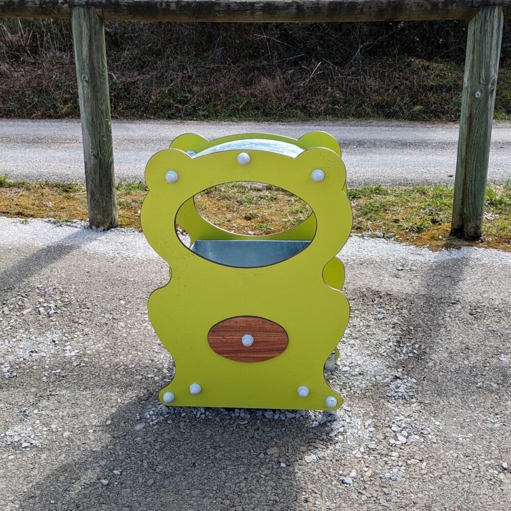 Poubelle Aire Jeux Exterieure Aps Jaune