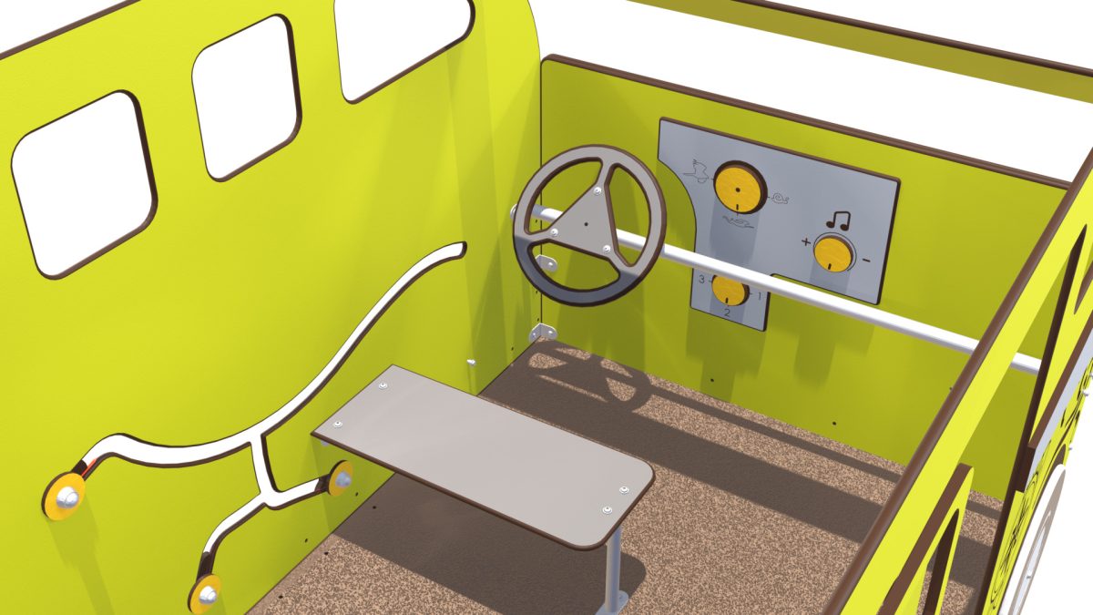Cabane de jeu en HPL pour aire de jeux extérieure enfant 2 à 12 ans - Modèle California Fabriqué en France.