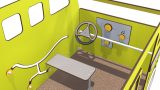 Cabane de jeu en HPL pour aire de jeux extérieure enfant 2 à 12 ans - Modèle California Fabriqué en France.