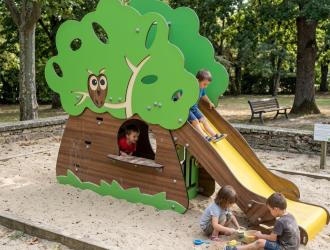 Photo Realisation Jeux Glissage Toboggan Aire Jeu