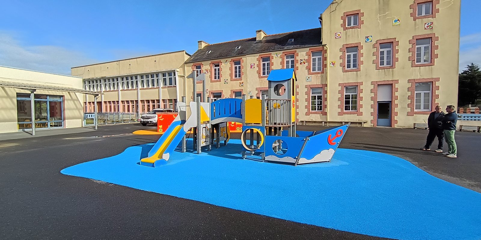 Kks1391 Pr Hpl Structure Multifonctions 30enfants 2 8ans Poteaux Recyclés Aber Ildut Beateau Ecole Plebennec(29)